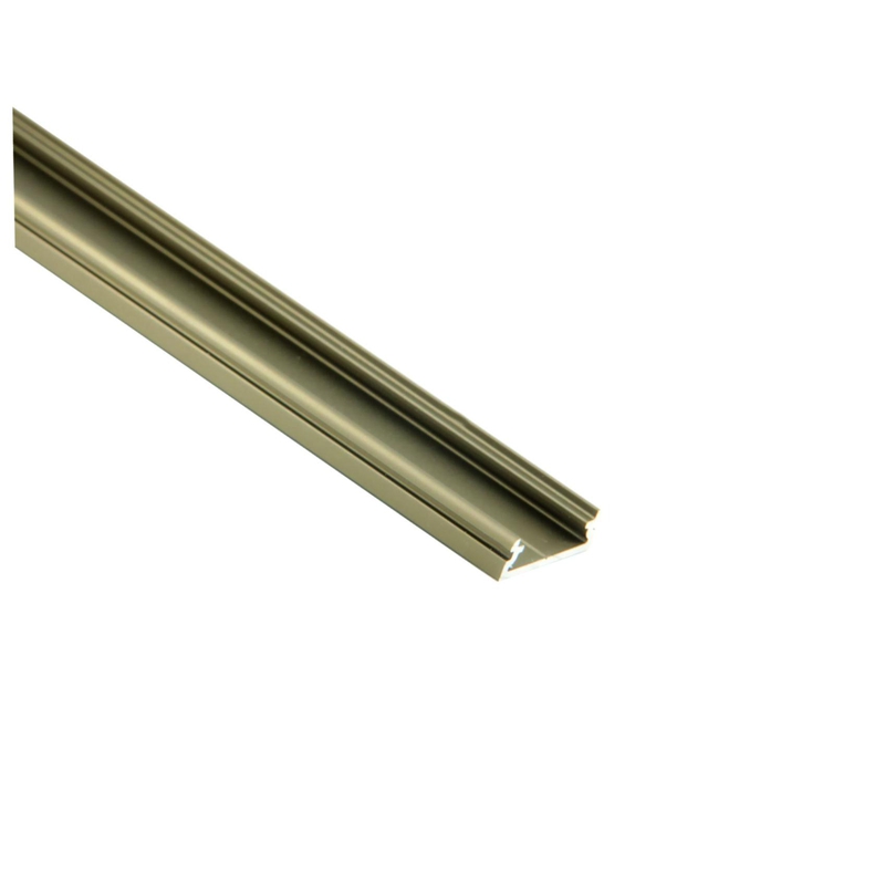 Povrchový hliníkový profil BC36, bronzový, 19x6mm