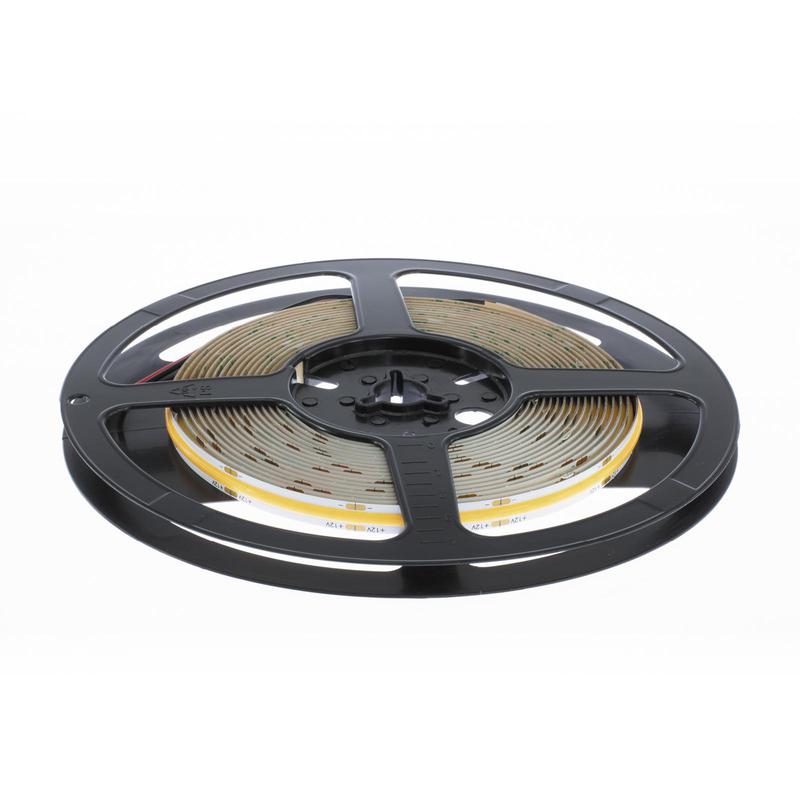 LED pás, COB, 480pcs/m, 9W, IP20, teplá biela, 12V, šírka 8mm