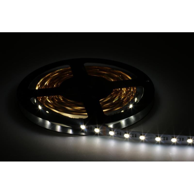 LED pás 19,2W, 24V, 60pcs/m - 5050 SMD, RGB+neutrálna biela, IP20, šírka 12mm