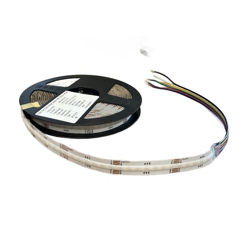 LED COB RGBCCT pás,25W/m, 24V, 840pcs/m, šírka 12mm