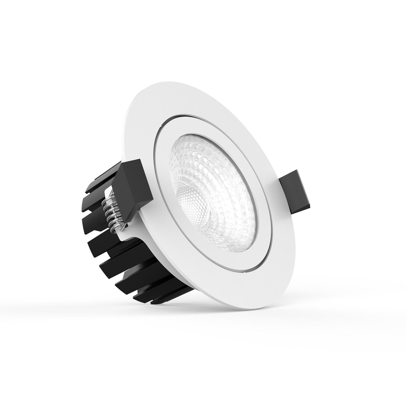 LED svietidlo zápustne CIRCULUS biele, 8W, teplá biela, 230V, IP65