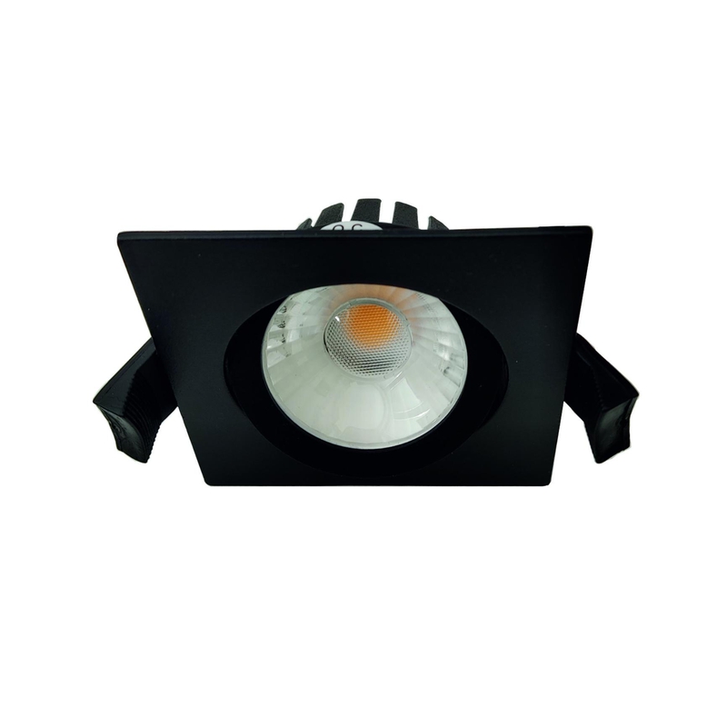 LED svietidlo zápustne QUADRATUM čierne, 8W, neutrálna biela, 230V, IP65