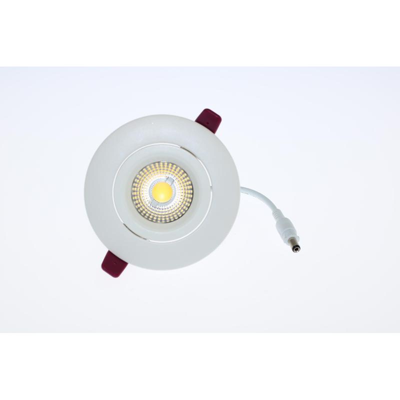 Zápustné LED svietidlo Q3X, 6,5W, teplá biela, 230V, stmievateľné