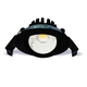 LED svietidlo zápustne CIRCULUS čierne, 8W, teplá biela, 230V, IP65