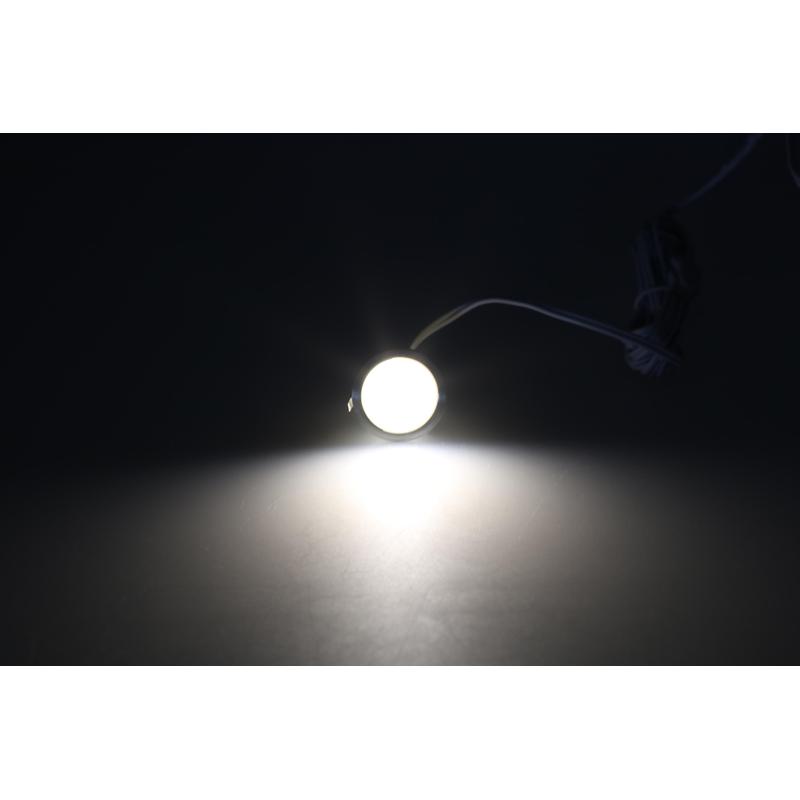 Pochôdzné parketové LED svietidlo,kruhové, neutrálna biela, 0,3W, 12V, IP67