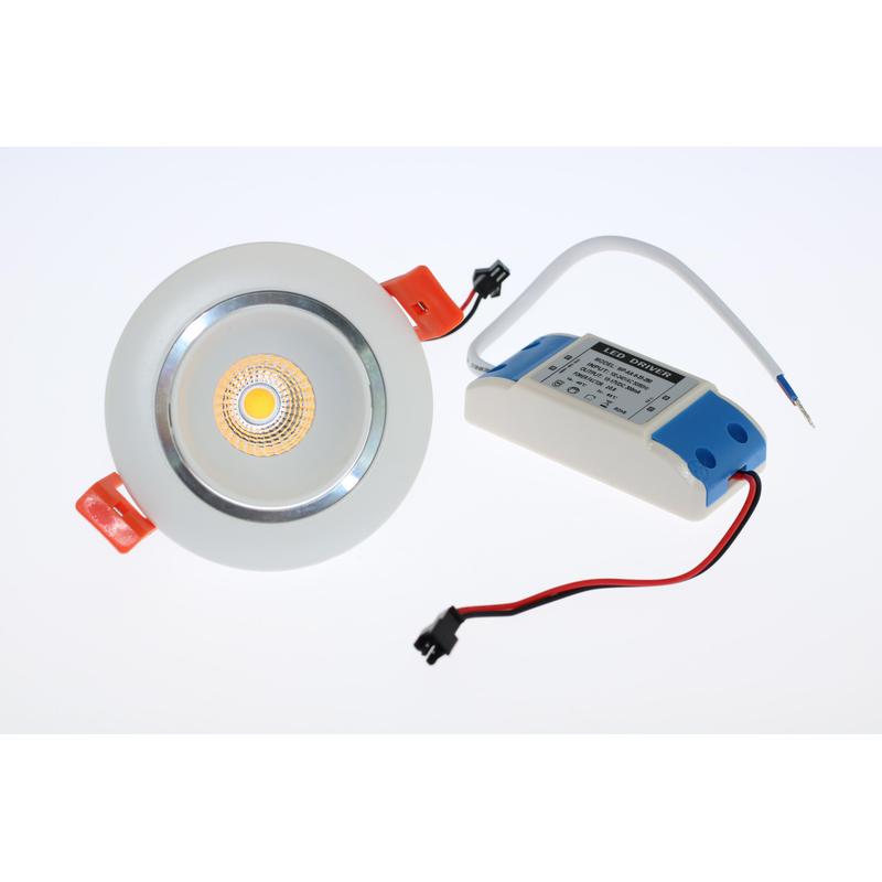 Zápustné bodové LED svietidlo DWR, 6W, neutrálna biela, 230V, IP20