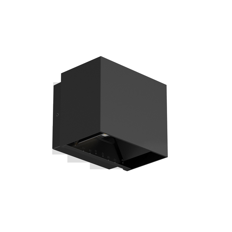 LED svietidlo fasádne WALLCUBE čierne, 10W, neutrálna biela, 230V