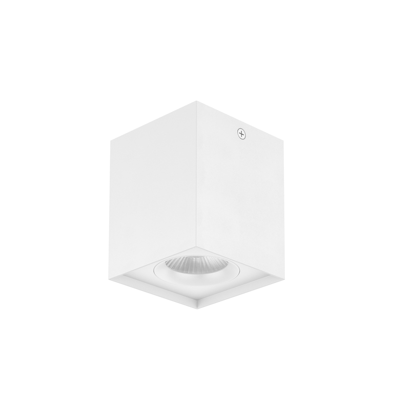 LED svietidlo stropné QUADRO čierne, 6W, neutrálna biela, 230V, IP54