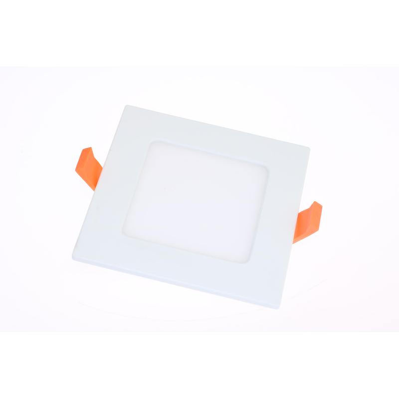 Zápustné LED svietidlo štvorcové, 6W, neutrálna biela, 230V, stmievateľné