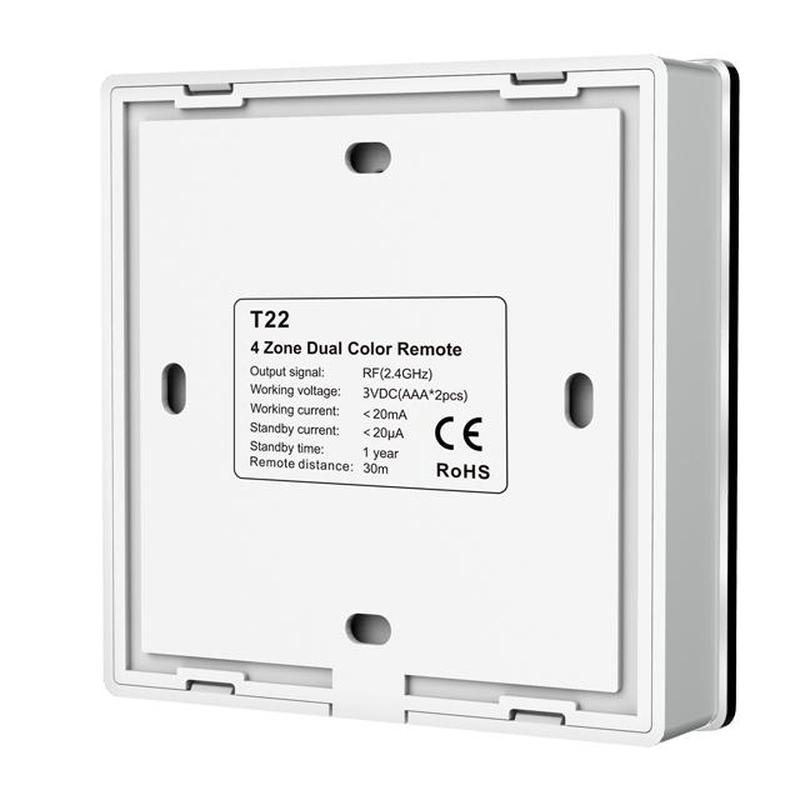 Nástenný diaľkový CCT ovládač T22 dotykový, 4-kanálový