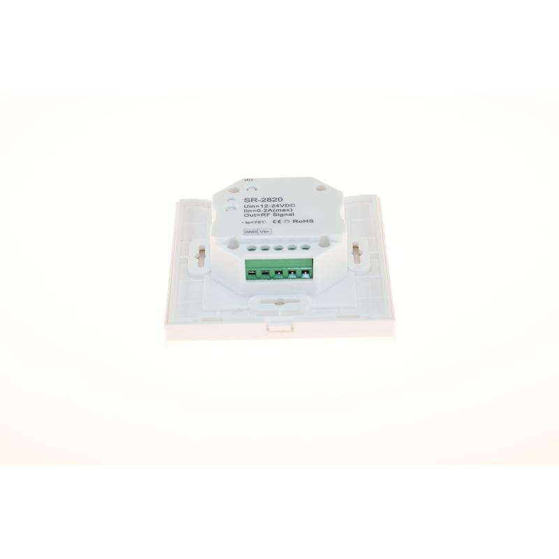 Nástenný diaľkový RGBW ovládač 2820-W dotykový, 4-kanálový