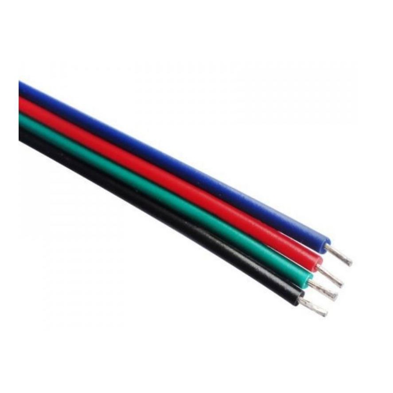 4-žilový kábel 4x0,34mm pre RGB pásy, farebný