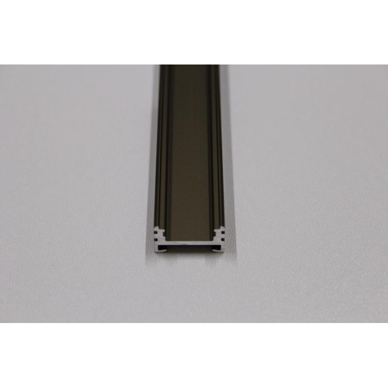 Povrchový hliníkový profil BC06, bronzový, 19x11mm