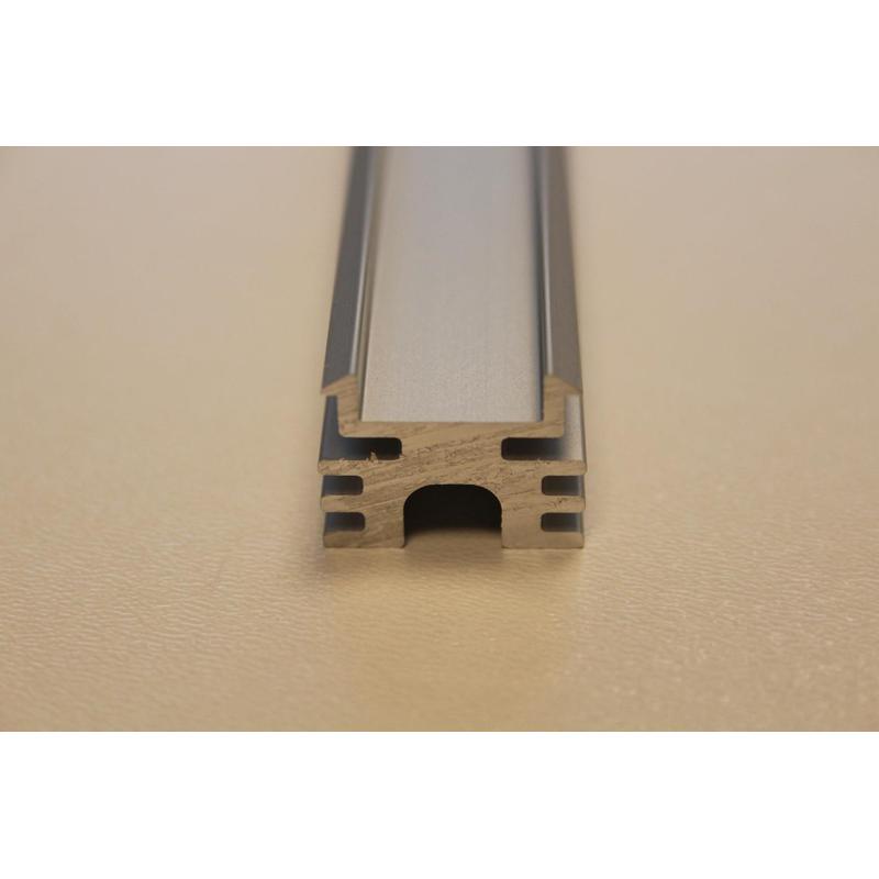 Povrchový hliníkový profil XC13, strieborný, 19x15,7mm