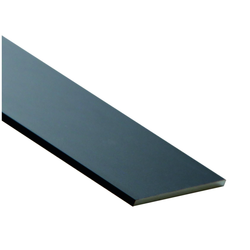 Plochý hliníkový profil CP46, čierny, 46x2mm