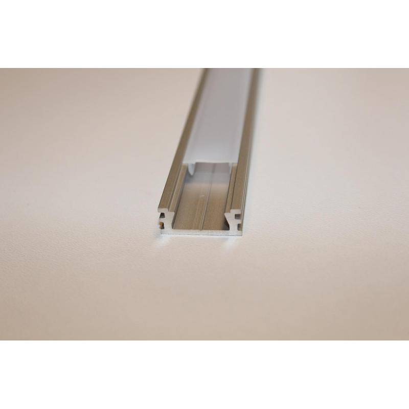 Povrchový hliníkový profil XC29, strieborný, 19x7,5mm