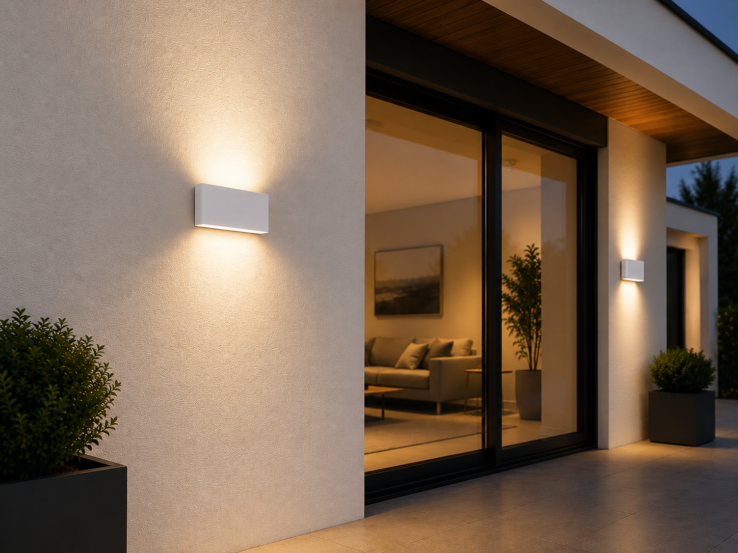 LED svietidlo fasádne POWERBANK biele, 10W, NW, 230V - Image 2