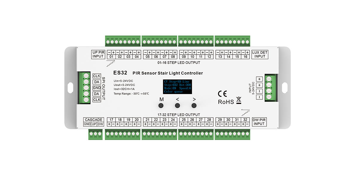 PIR sensor stair light controller