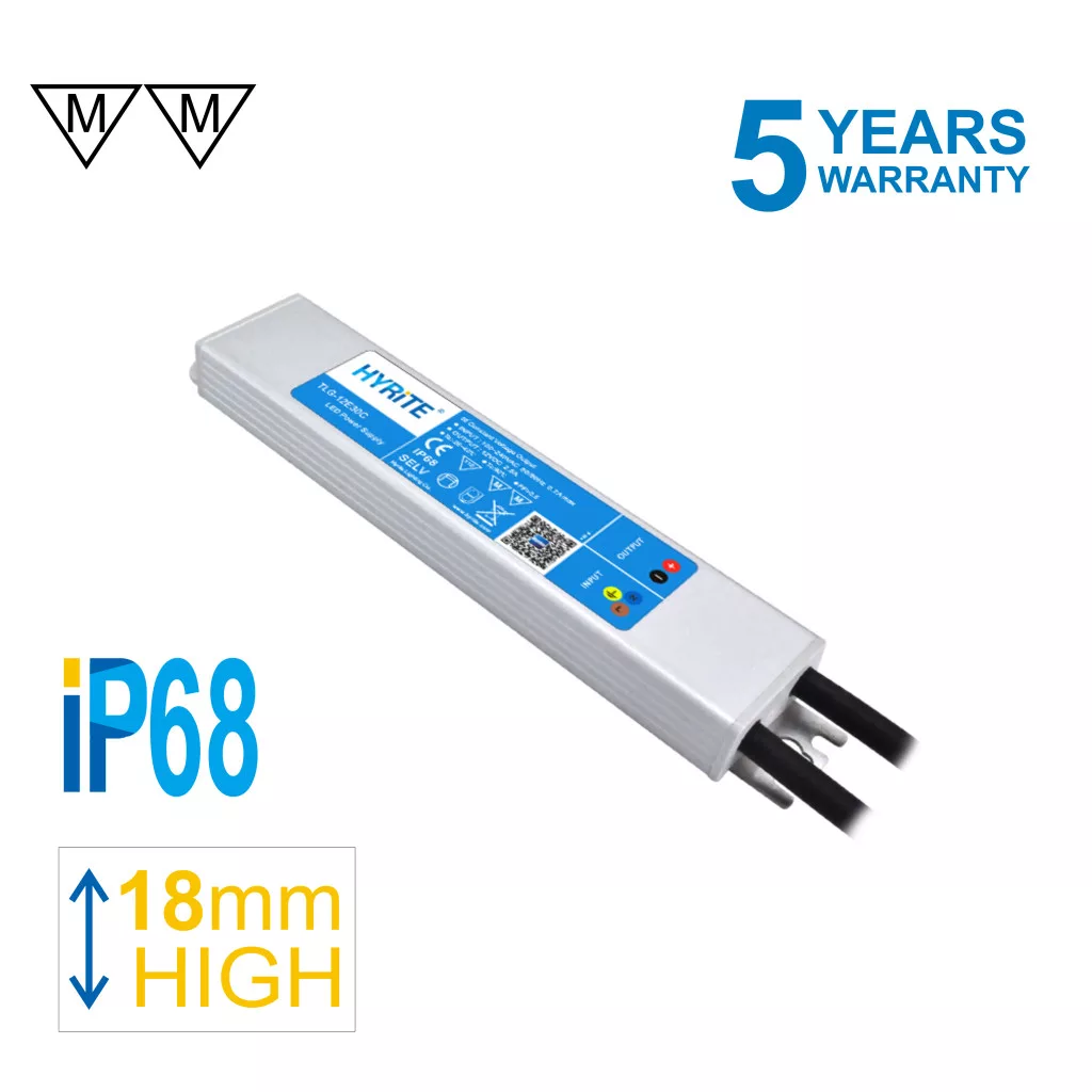 Slim napájací zdroj pre LED 20W/12V pararelne zapojiteľný IP68