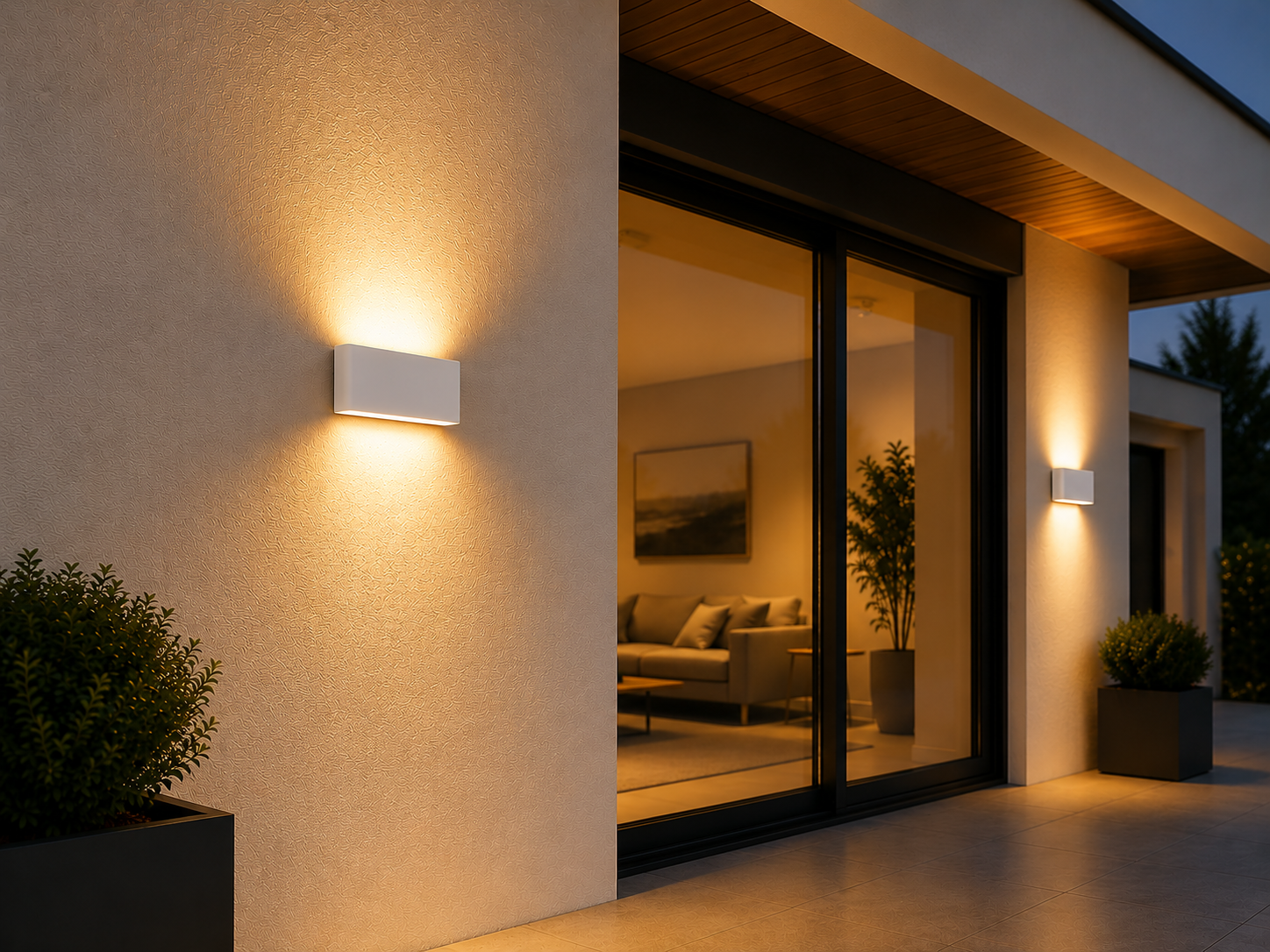 LED svietidlo fasádne POWERBANK biele, 10W, WW, 230V - Image 2