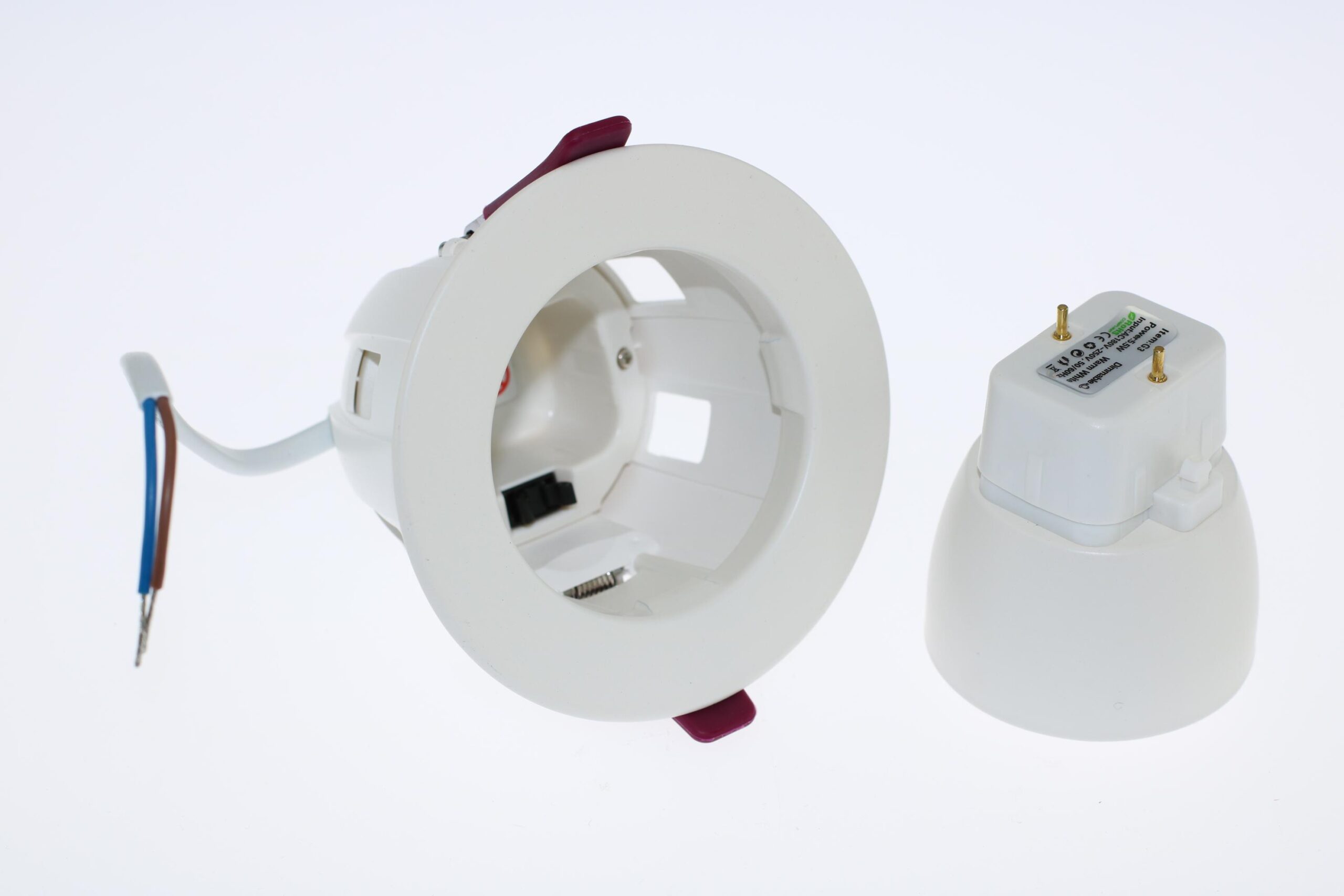 Zápustné LED svietidlo G3, 5,5W, WW, 230V, stmievateľné – Obrázok 3
