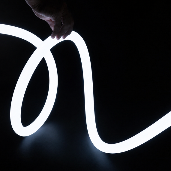 Ohybný LED pás IP68, 6m, 6000K, 24VDC, 22W/m, stmievateľný