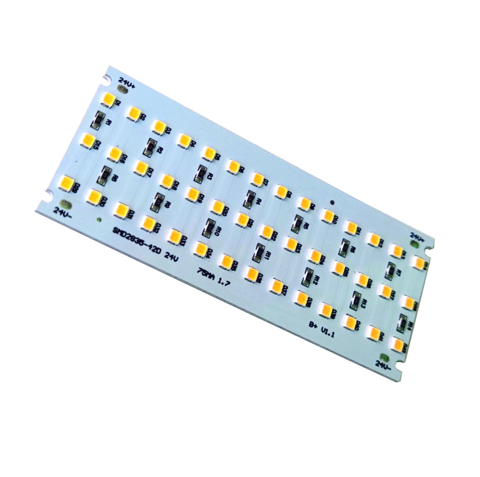 LED modul, 1,7W, 24V, 2835 SMD, WW, IP20,10,5cm