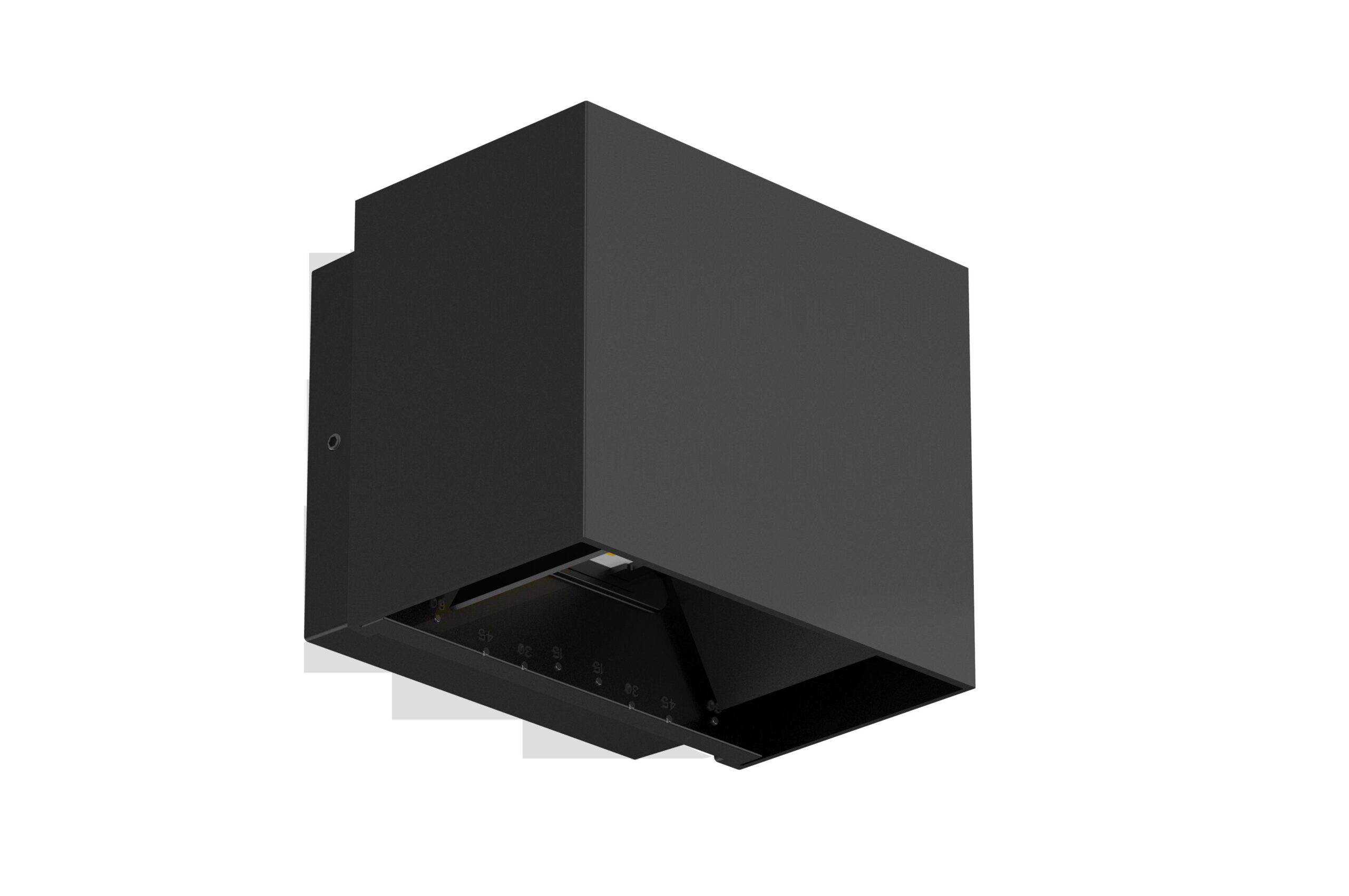 LED svietidlo fasádne WALLCUBE čierne, 10W, WW, 230V