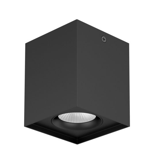 LED svietidlo stropné QUADRO čierne, 6W, NW, 230V, IP54