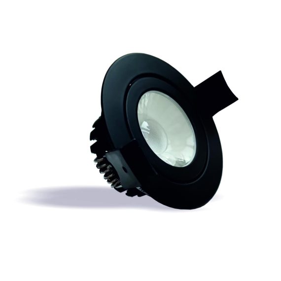 LED svietidlo zápustne CIRCULUS čierne, 8W, NW, 230V, IP65