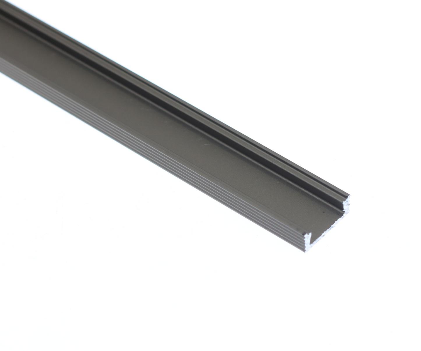 Povrchový hliníkový profil BC11, bronzový, 16x6mm