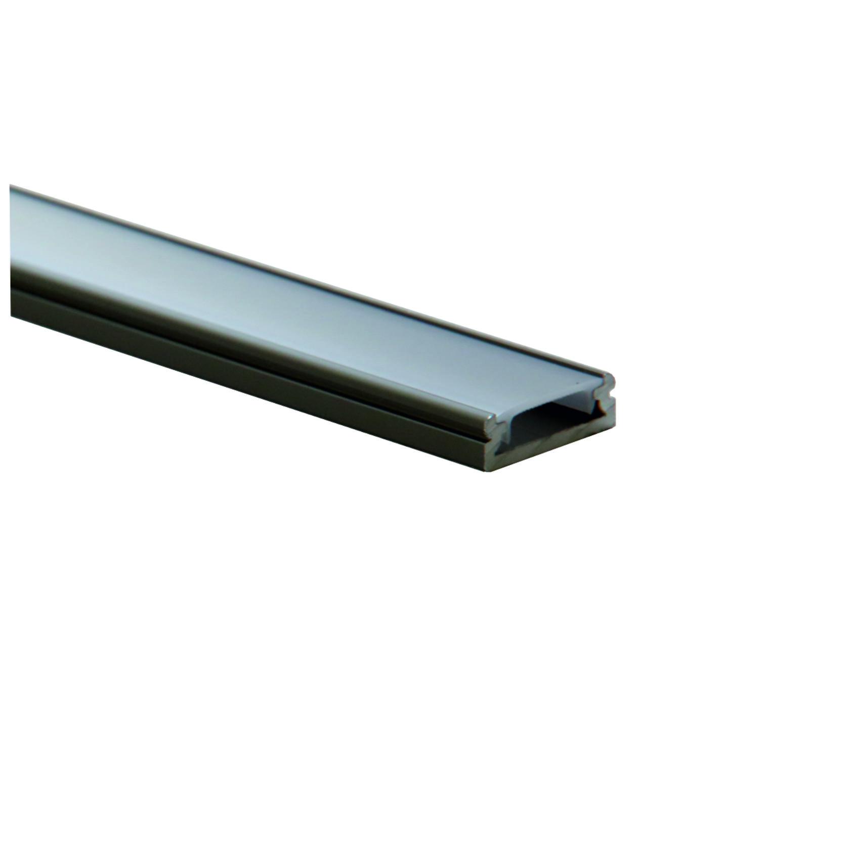Povrchový hliníkový profil BC36, bronzový, 19x6mm – Obrázok 2