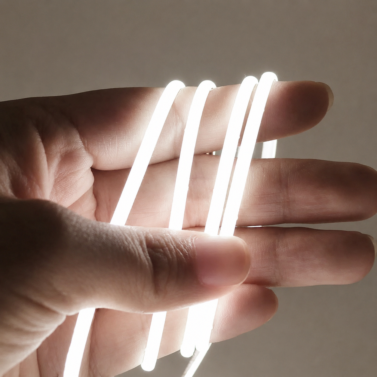 LED pás, COB, 480pcs/m, 5W, IP20, NW, 24V, šírka 3mm - Image 2