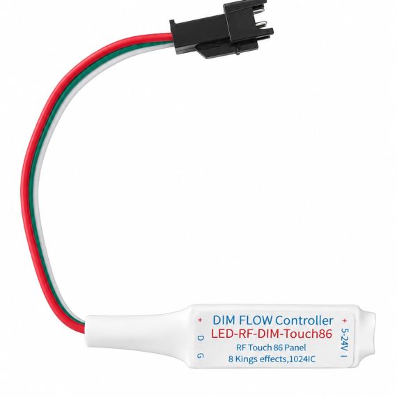 Rádiofrekvenčná riadiaca jednotka pre digitálne SPI COB LED pásy