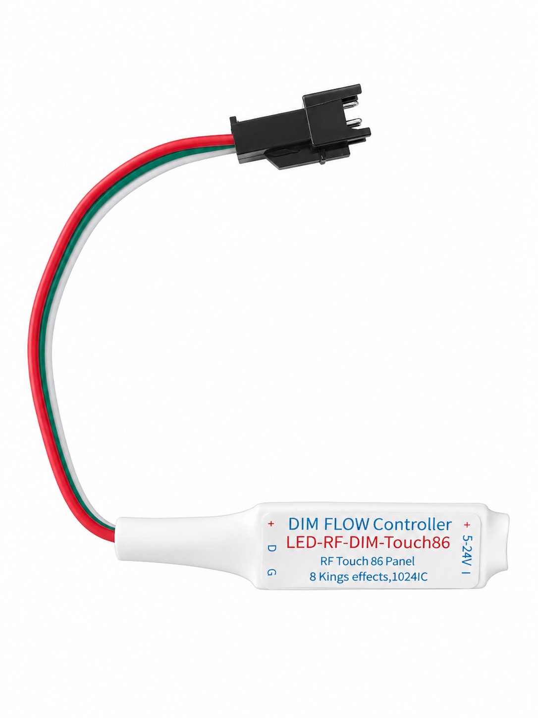 Rádiofrekvenčná riadiaca jednotka pre digitálne SPI COB LED pásy