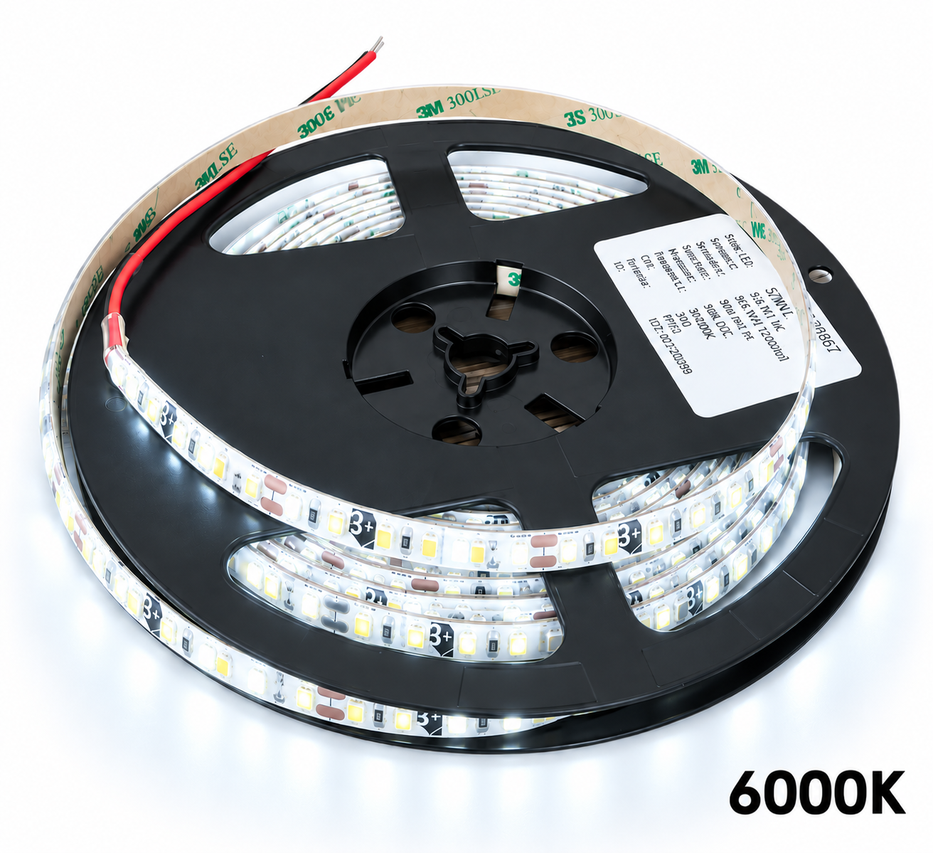 LED pás 9,6W, 24V, 120pcs/m - 2835 SMD, CW, IP52, šírka 8mm – Obrázok 2