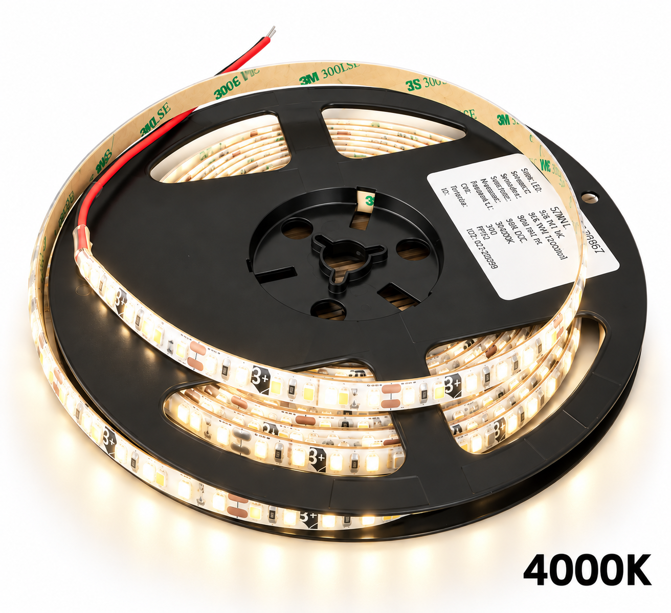 LED pás 9,6W, 24V, 120pcs/m - 2835 SMD, NW, IP52, šírka 8mm – Obrázok 2