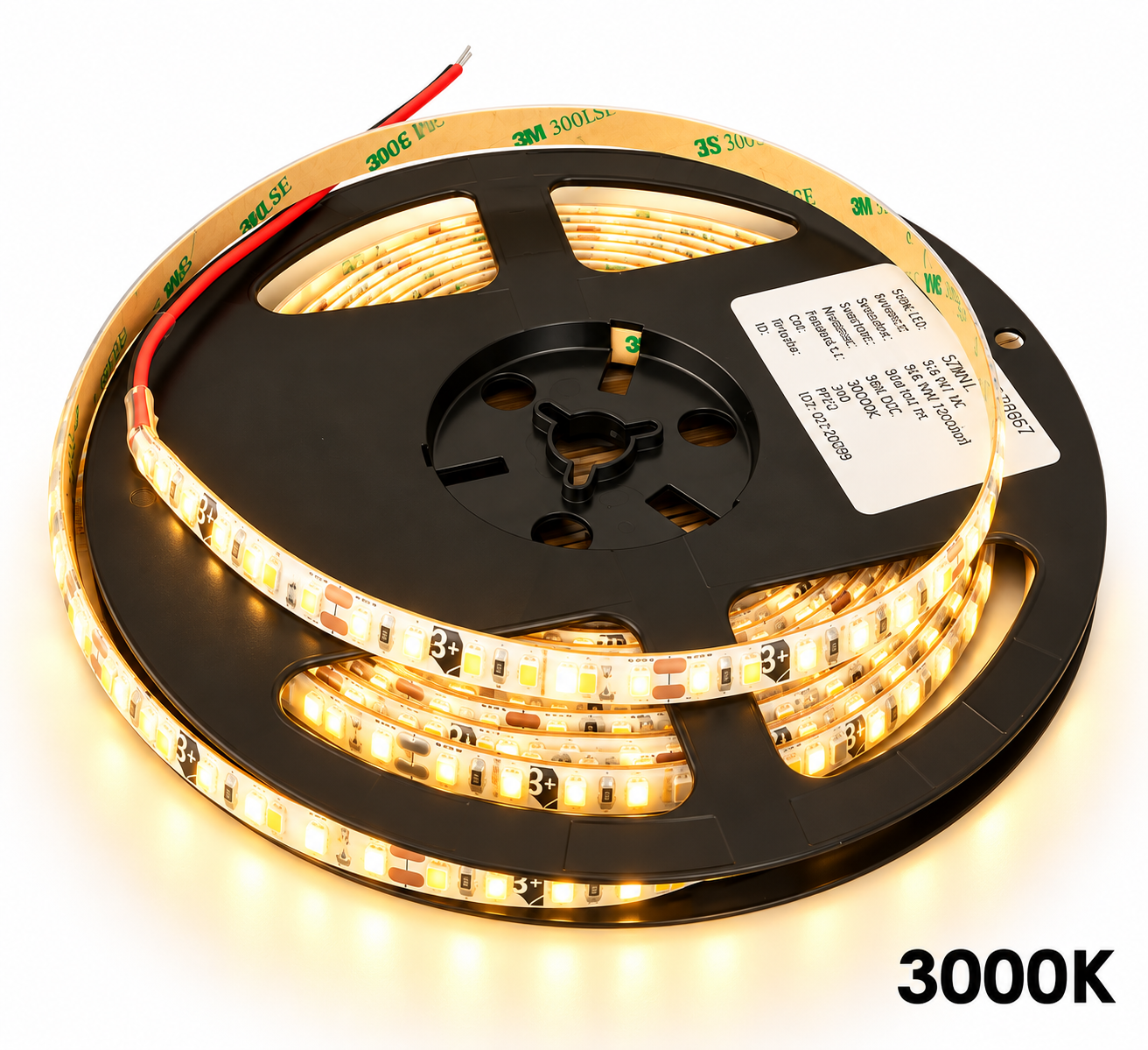 LED pás 9,6W, 24V, 120pcs/m - 2835 SMD, WW, IP52, šírka 8mm – Obrázok 2